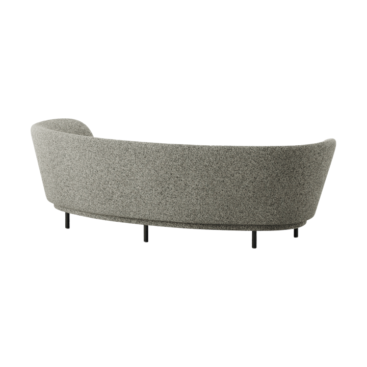 Dandy 3-θέσιος καναπές, Black oak - Kirkby Design, Spiral - 23 Monochrome Massproductions