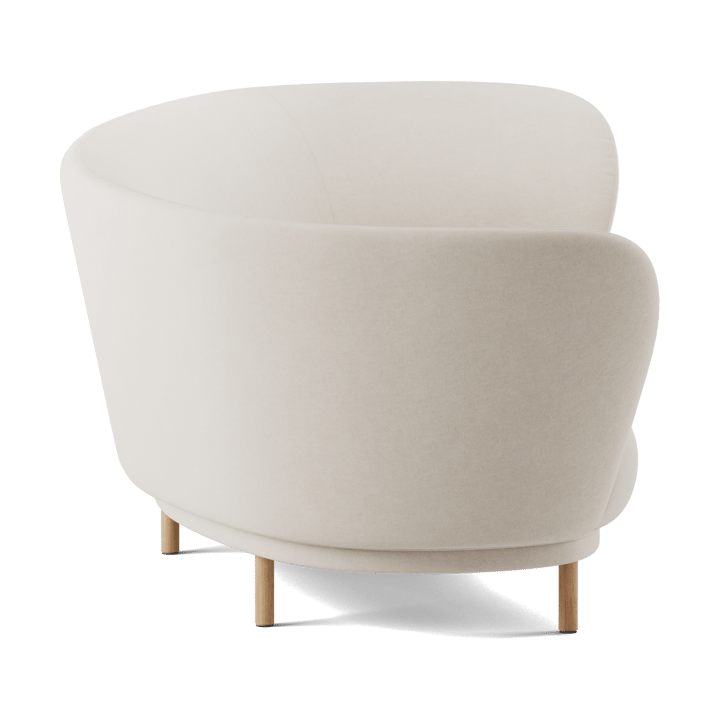Dandy 3-θέσιος καναπές, Natural oak-Linara 05 Porridge Massproductions