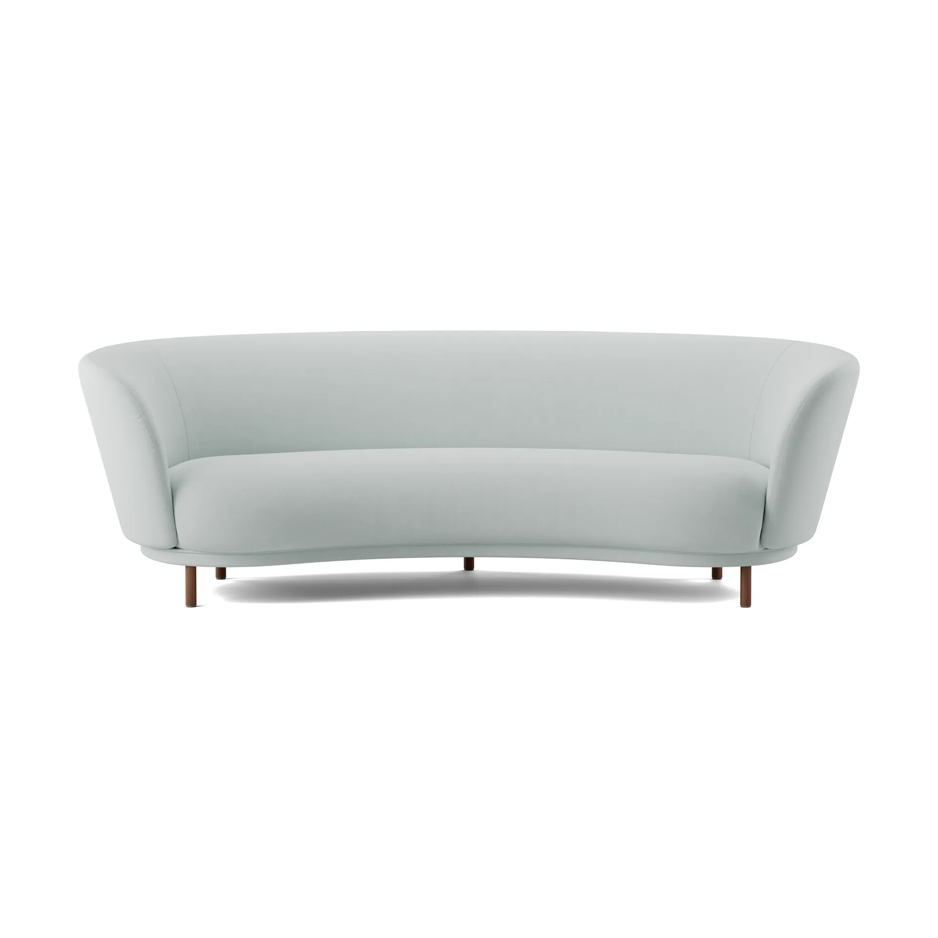 Dandy 3-θέσιος καναπές, Walnut-Linara 253 Swedish Grey Massproductions