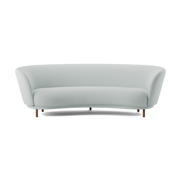 Dandy 3-θέσιος καναπές - Walnut-Linara 253 Swedish Grey - Massproductions