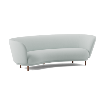 Dandy 3-θέσιος καναπές - Walnut-Linara 253 Swedish Grey - Massproductions