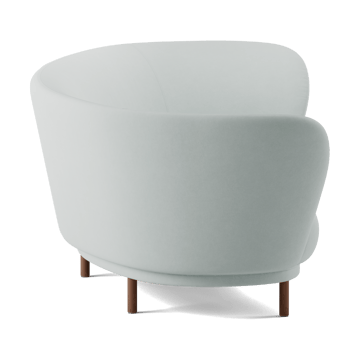 Dandy 3-θέσιος καναπές - Walnut-Linara 253 Swedish Grey - Massproductions