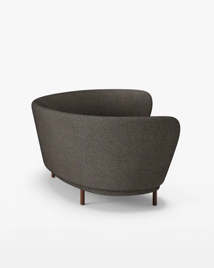 Dandy 4-θέσιος καναπές, Sacho Safire 001-καρυδίσια πόδια Massproductions