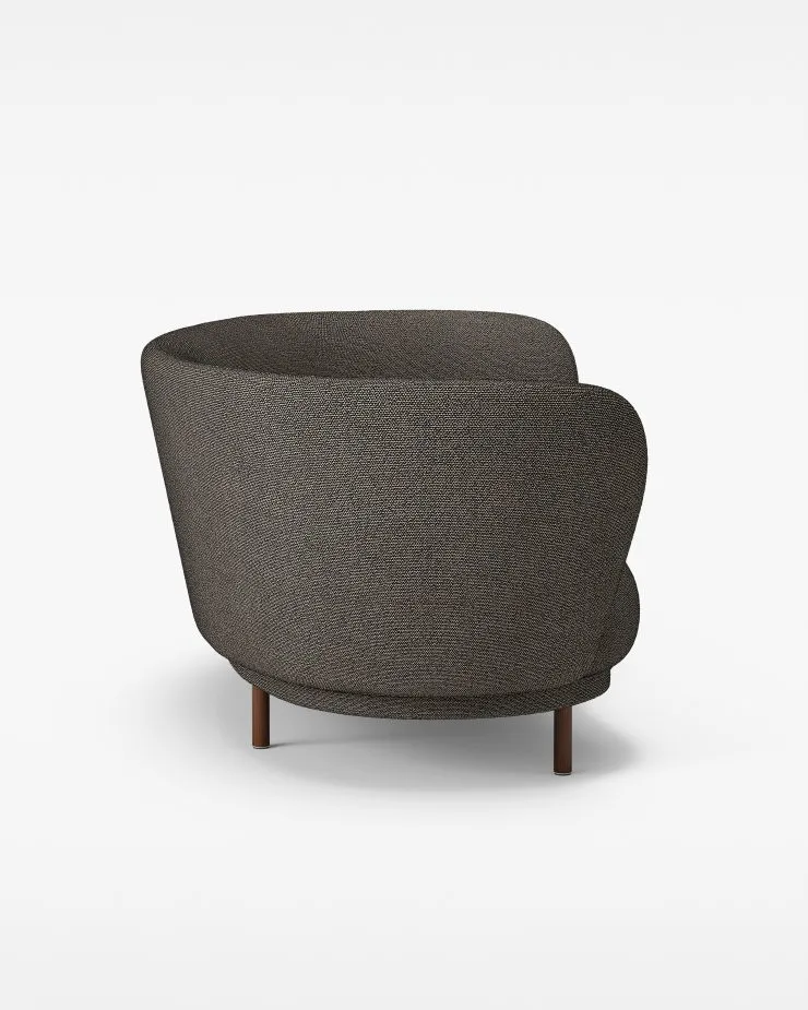 Διθέσιος καναπές, Dandy, Καρυδιά-Sacho sapphire 001 Massproductions