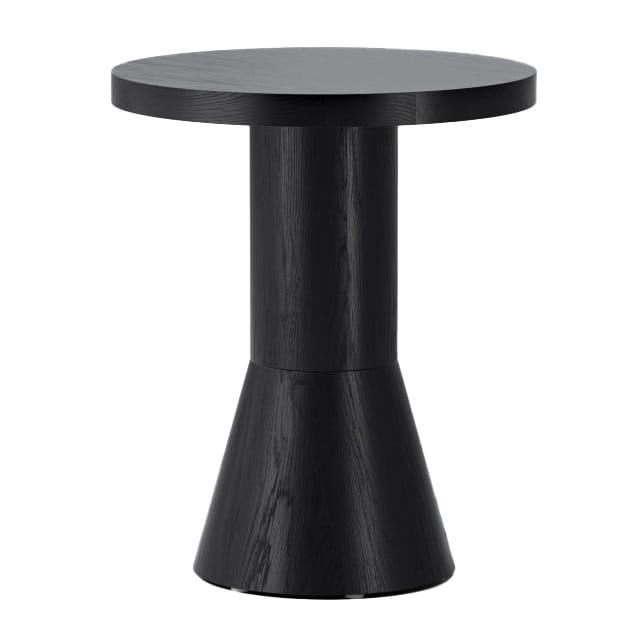 ΤΤραπέζι, Draft, 40 εκ - Φλαμουριά χρωματισμένη μαύρη - Massproductions