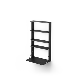 Gridlock - ραφιέρα με πίνακα γραφής M1-A4-0-D - Φλαμουριά χρωματισμένη μαύρη - Massproductions