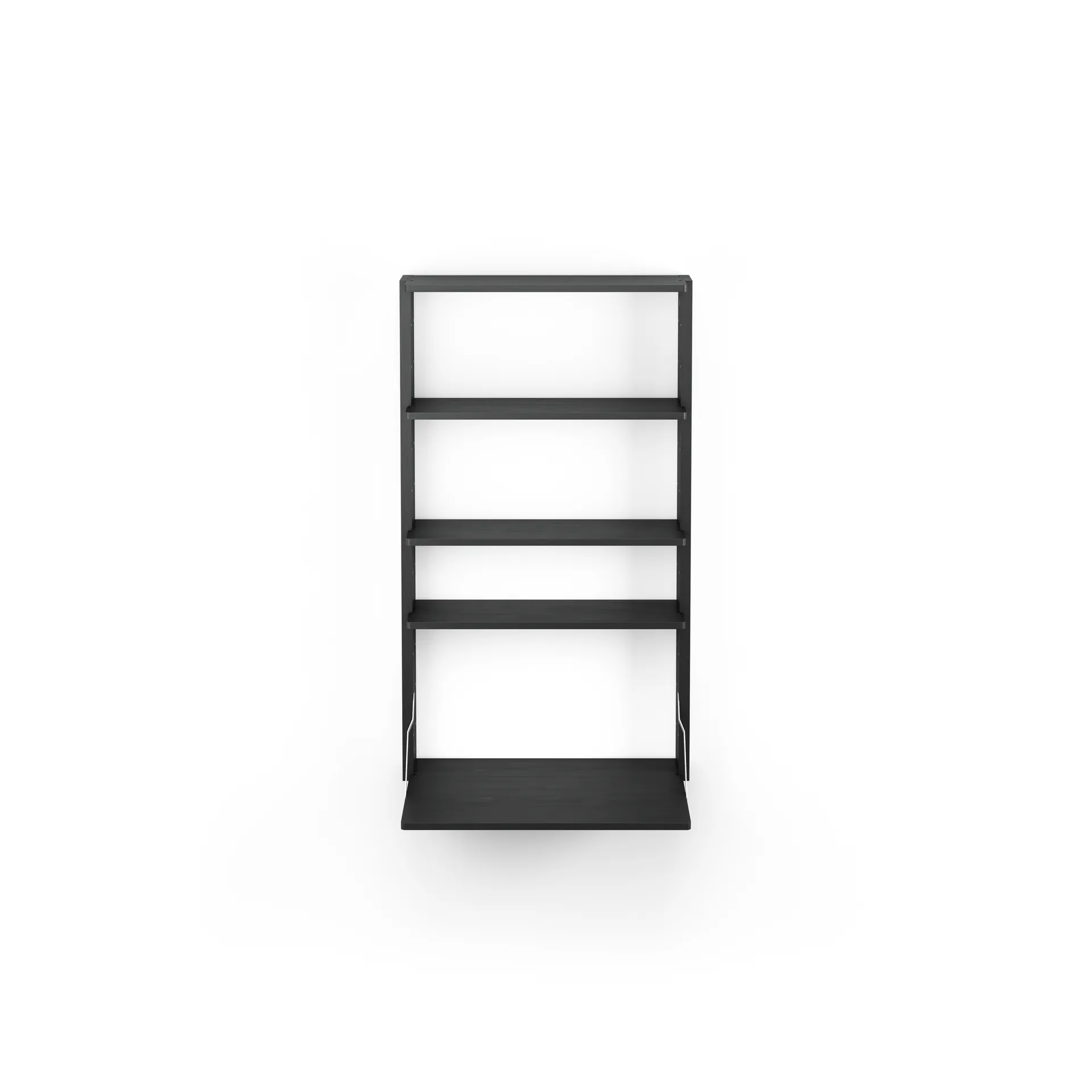 Gridlock - ραφιέρα με πίνακα γραφής M1-A4-0-D, Φλαμουριά χρωματισμένη μαύρη Massproductions