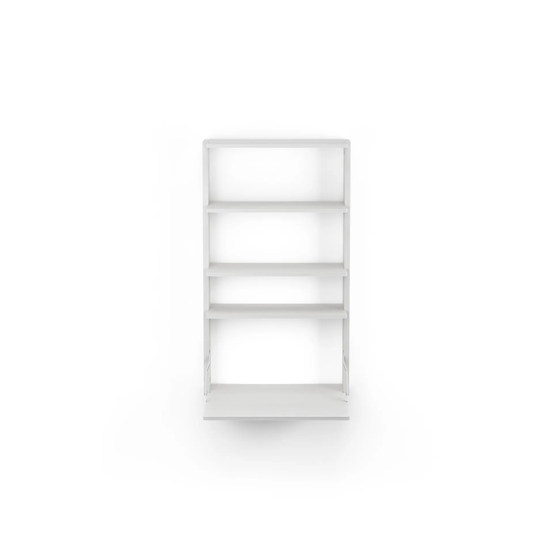 Gridlock - ραφιέρα με πίνακα γραφής M1-A4-0-D, Φλαμουριά χρωματισμένη λευκή Massproductions