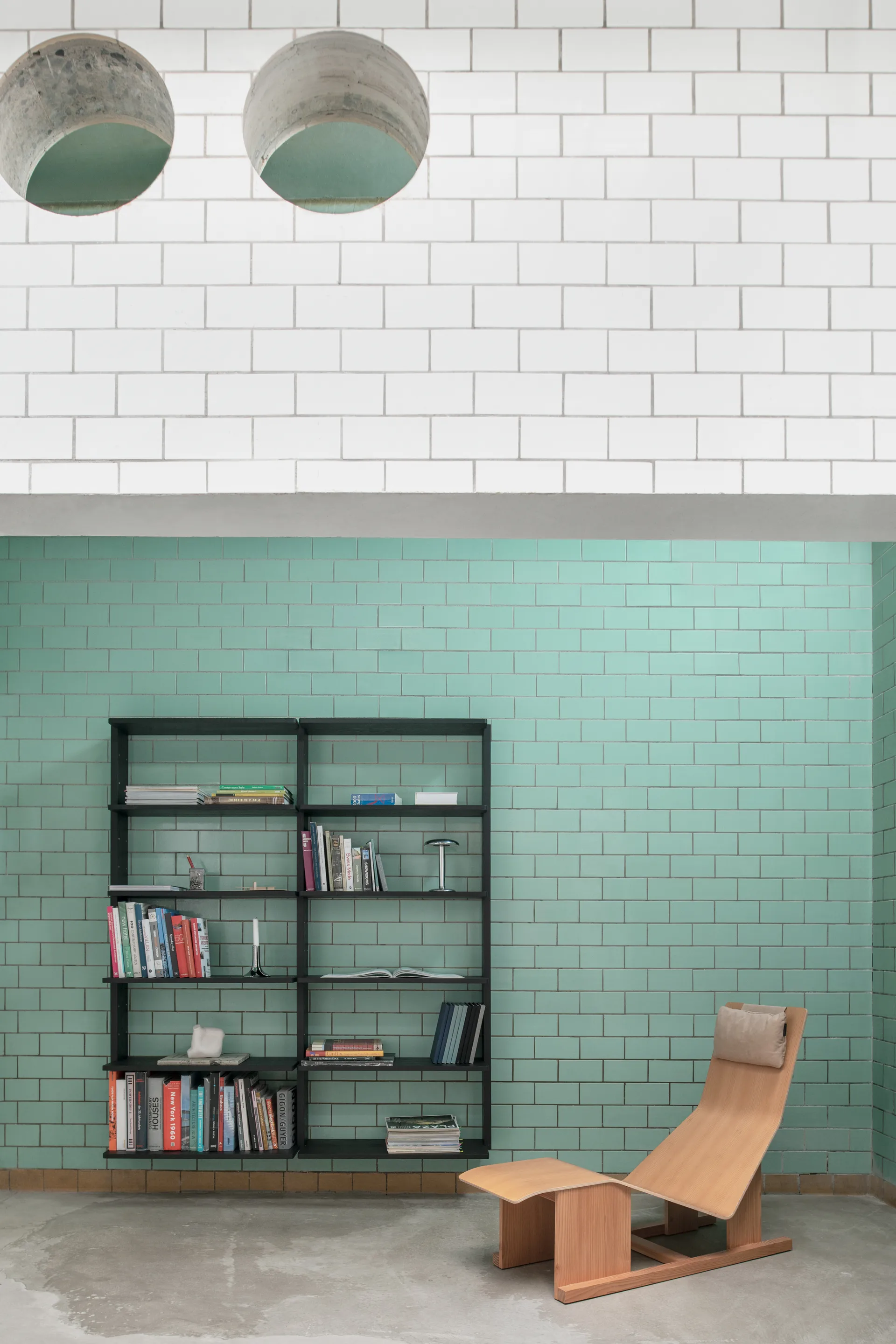 Gridlock - ράφι T2-A12-0, Φλαμουριά χρωματισμένη μαύρη Massproductions