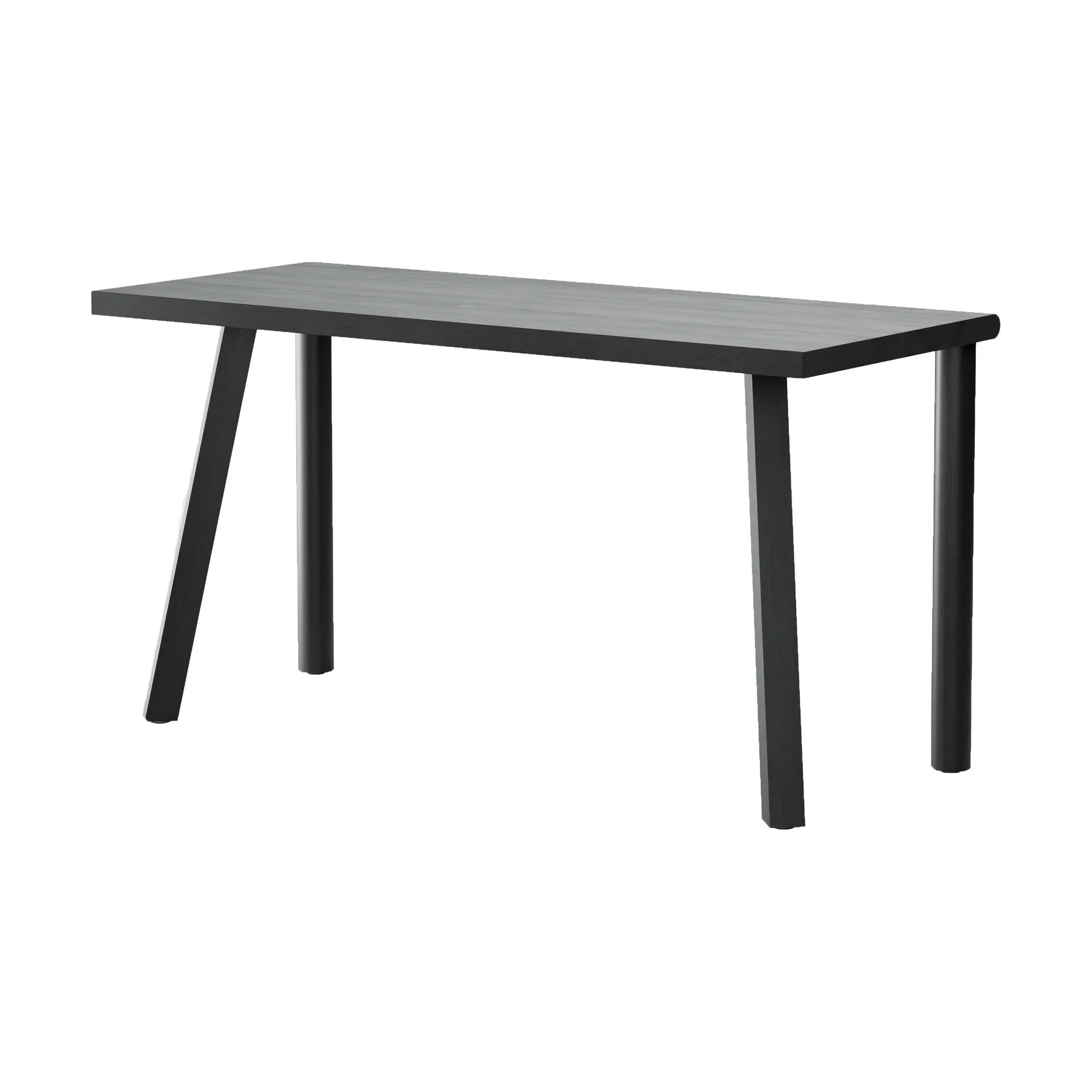 Γραφείο Homework 140x60 cm, Μαύρο βαμμένη οξιά Massproductions