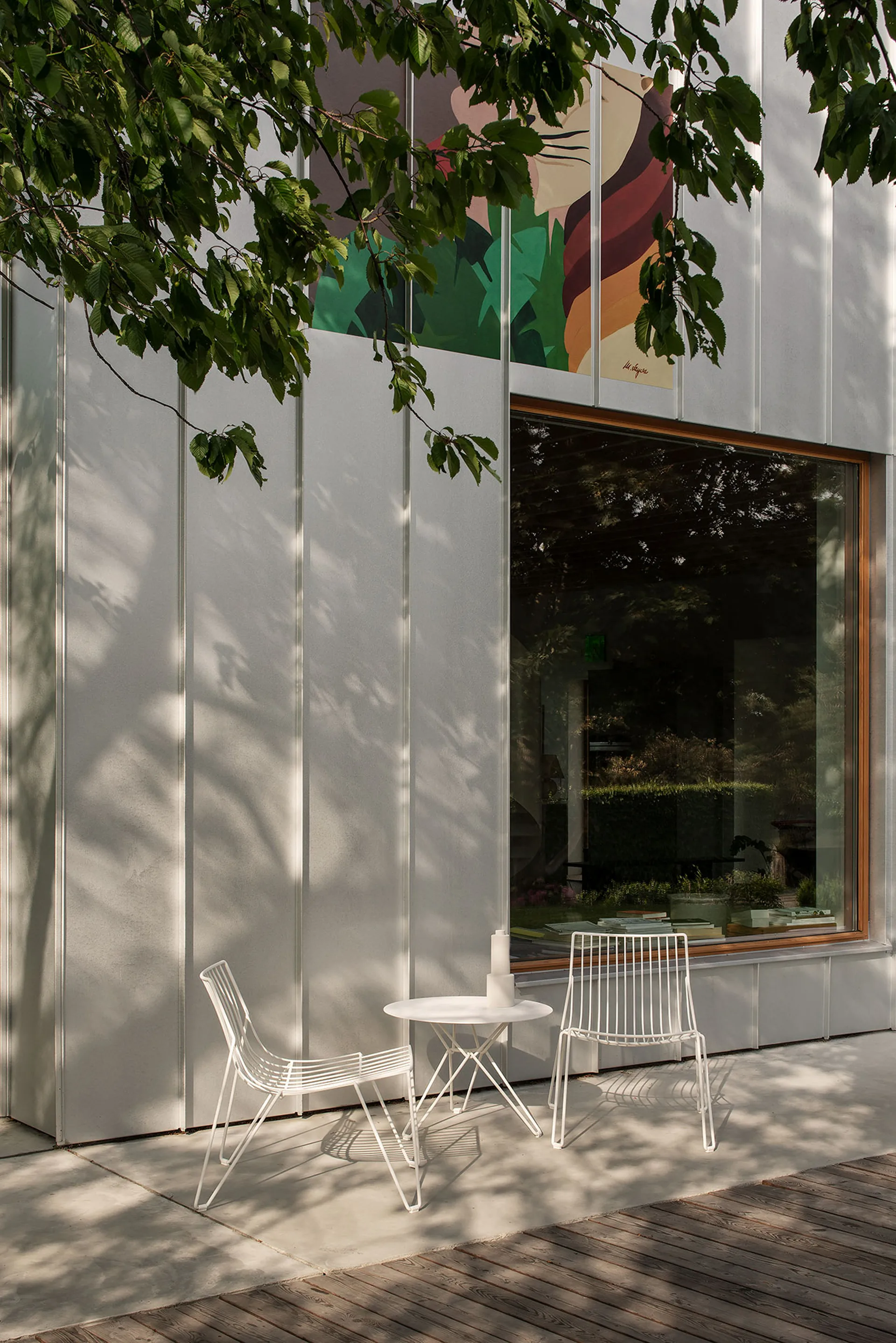 Αναπαυτική καρέκλα lounge, Tio, Λευκό Massproductions