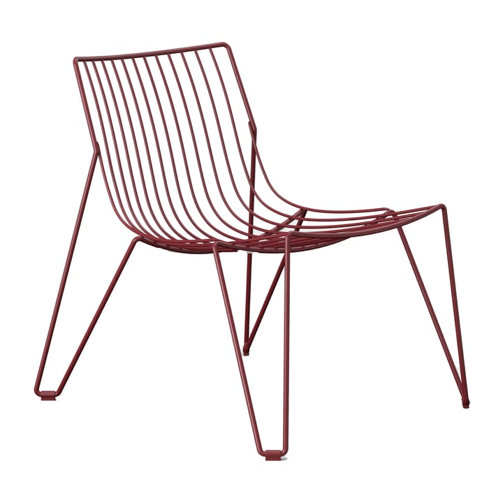 Αναπαυτική καρέκλα lounge, Tio - Κόκκινο του κρασιού - Massproductions