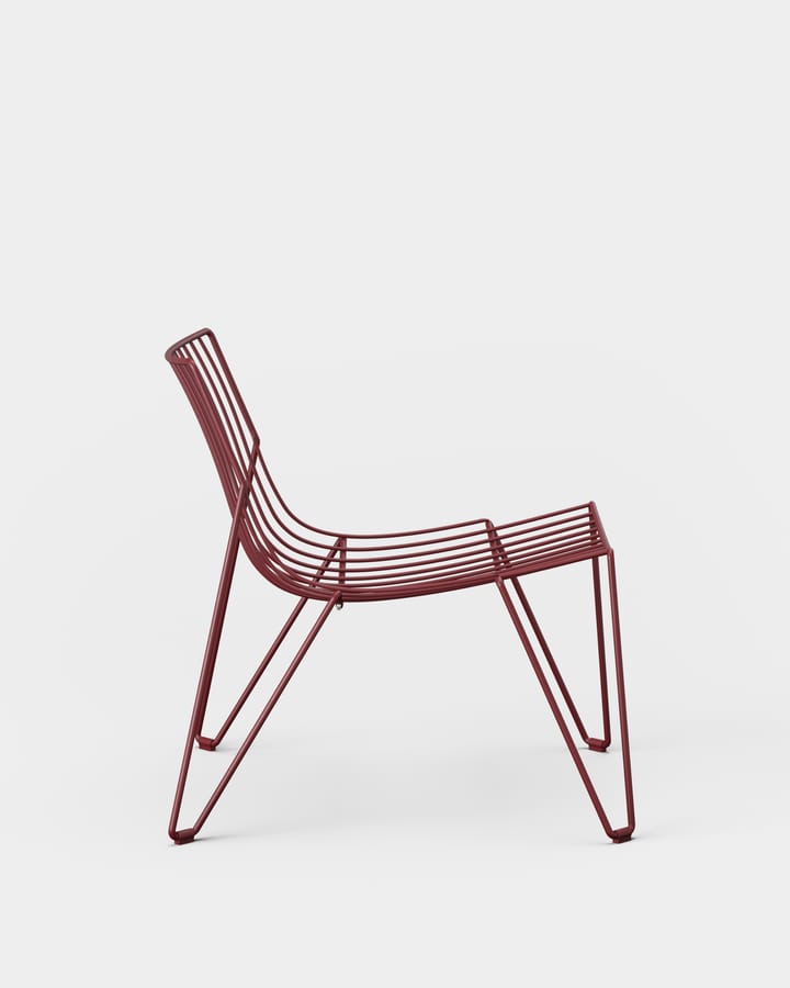 Αναπαυτική καρέκλα lounge, Tio - Κόκκινο του κρασιού - Massproductions