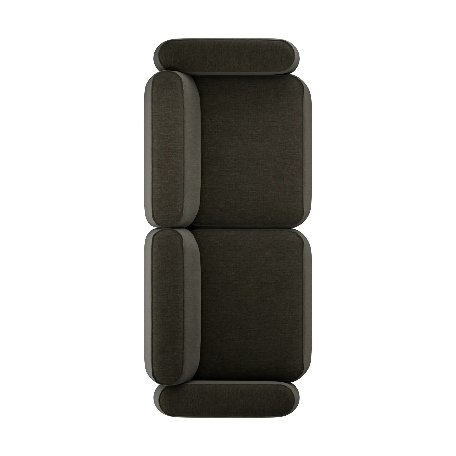 Patch 2,5 θέσεων καναπές, Linara 90 Espresso Massproductions