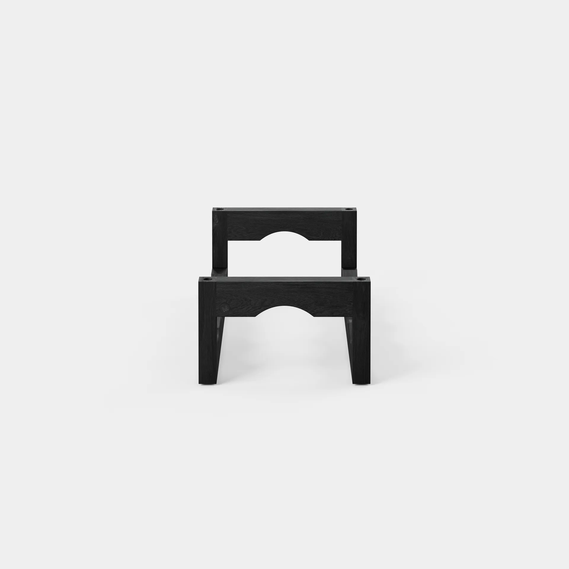 Silo stapelbart ράφι για κρασί, Μαύρη βαμμένη φράξος Massproductions