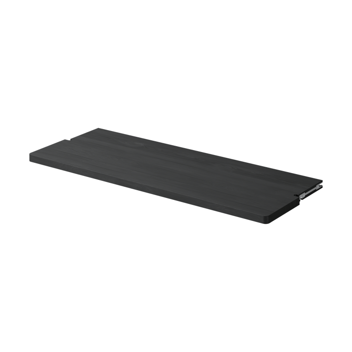 Βαθύ ράφι W800, Gridlock - Φλαμουριά χρωματισμένη μαύρη - Massproductions