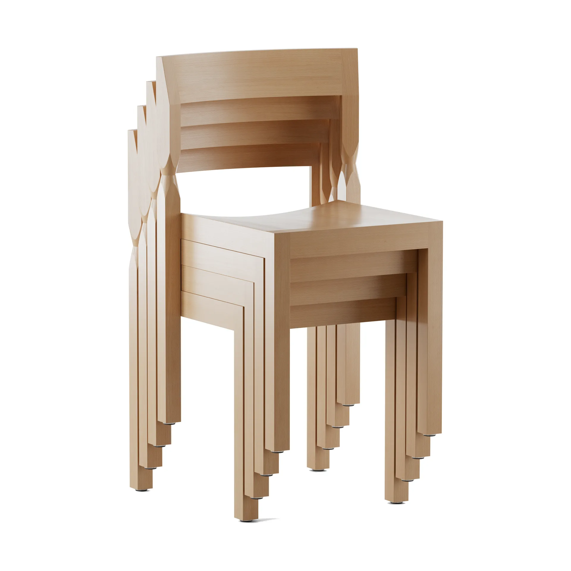Woodwerk καρέκλα, Natural beech Massproductions