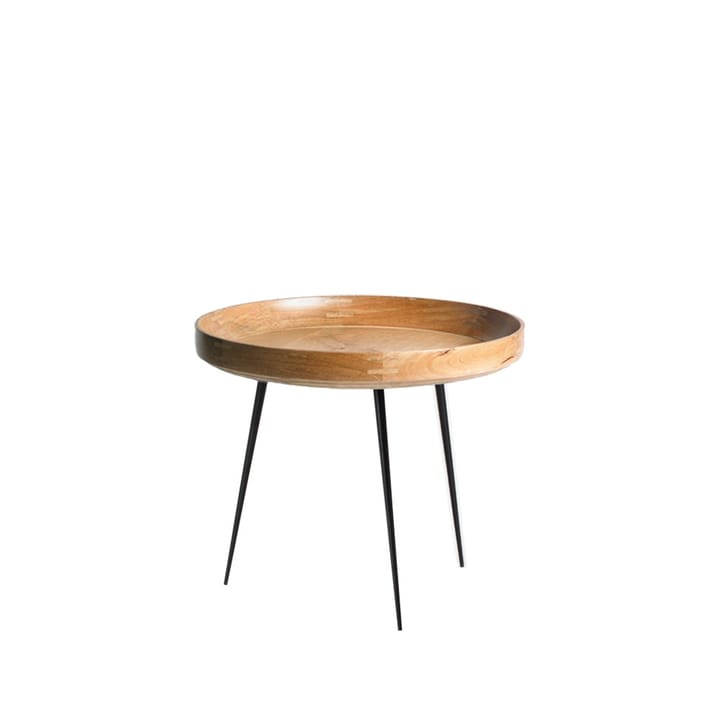 Τραπέζι σαλονιού Bowl large, Mango natural-μαύρη βάση Mater