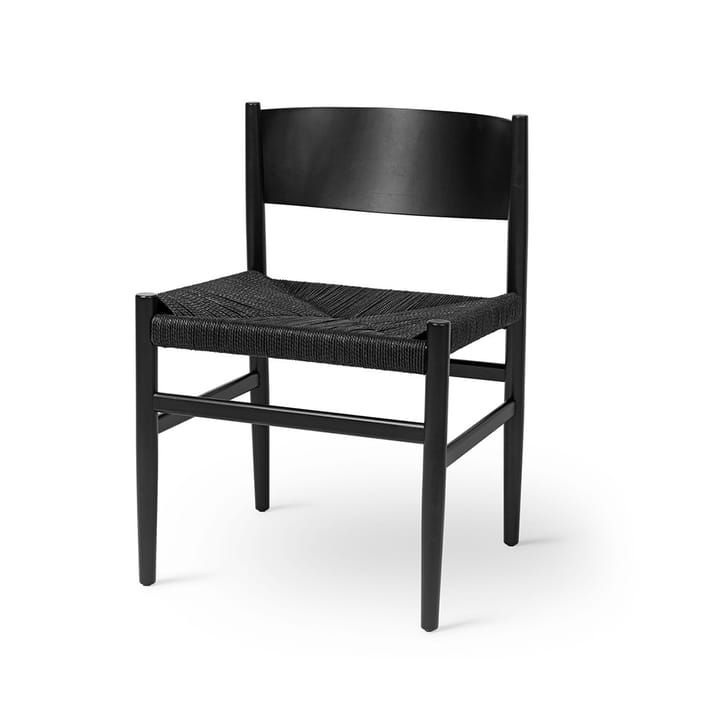 Σκαμνί, Nestor - οξιά χρωματισμένη μαύρη, μαύρο κάθισμα - Mater