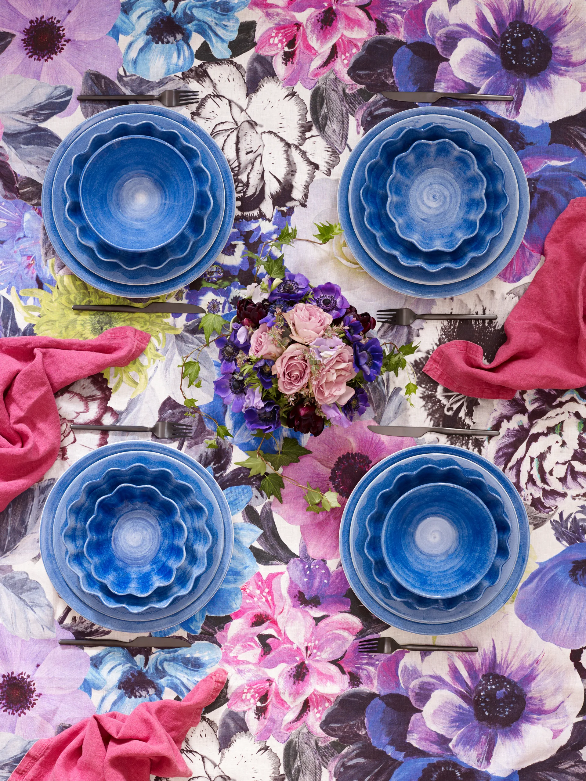 Basic πιάτο 28 cm, Γαλάζιο Mateus