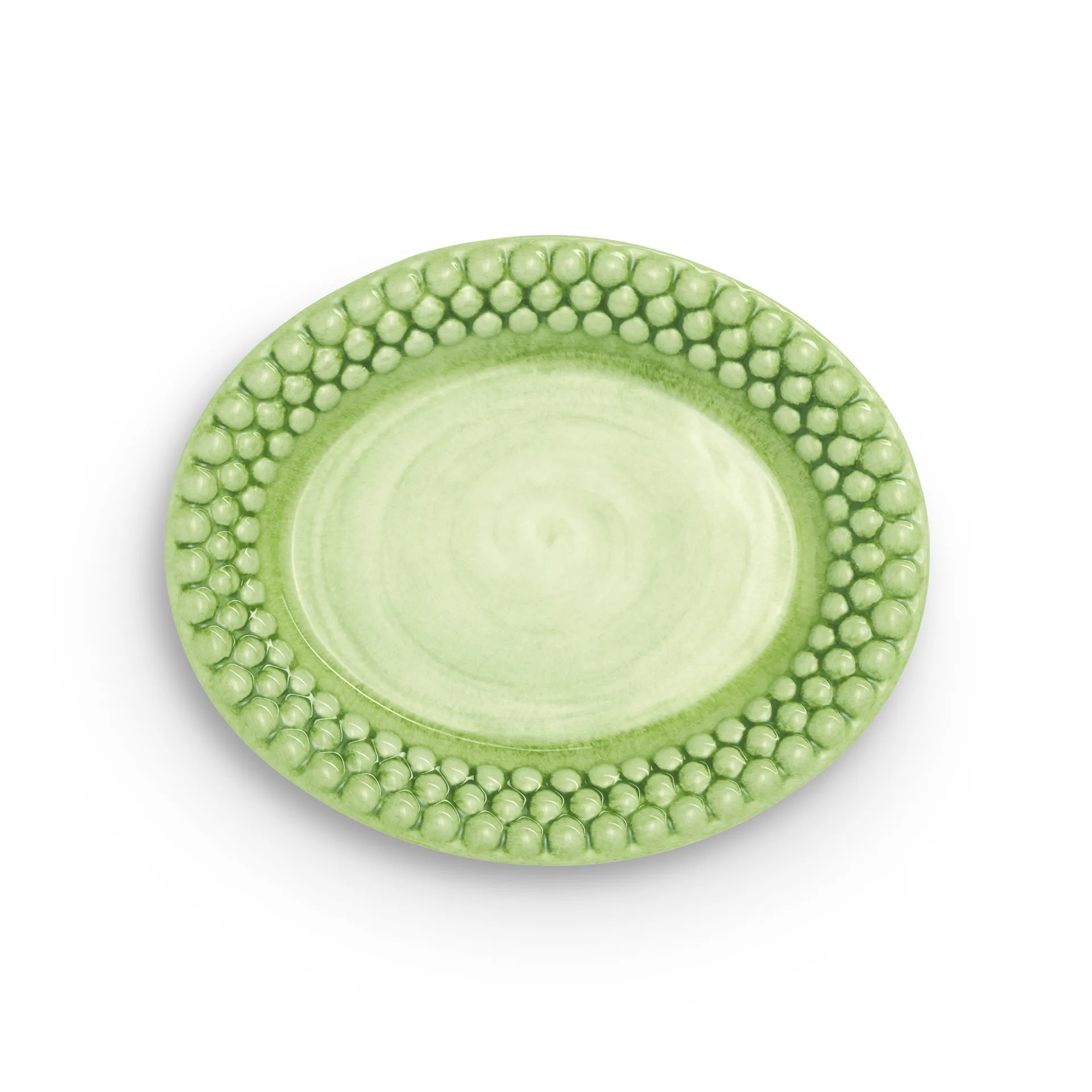 Bubbles οβάλ πιάτο 20 cm, Πράσινο Mateus