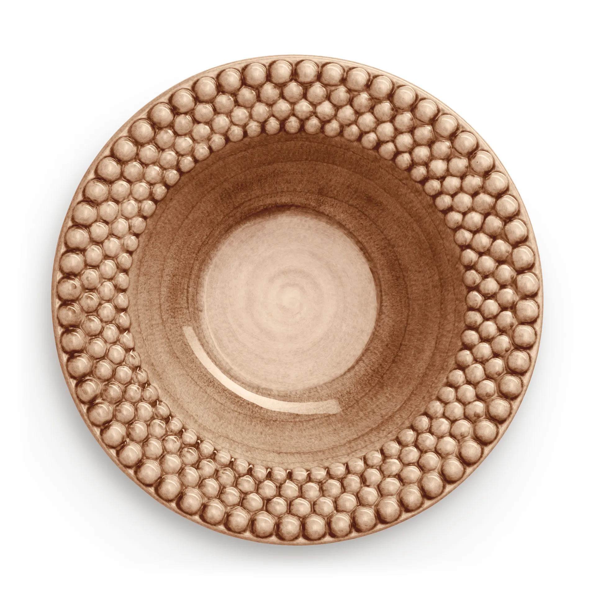 Bubbles πιάτο σούπας 25 cm, κανέλα Mateus