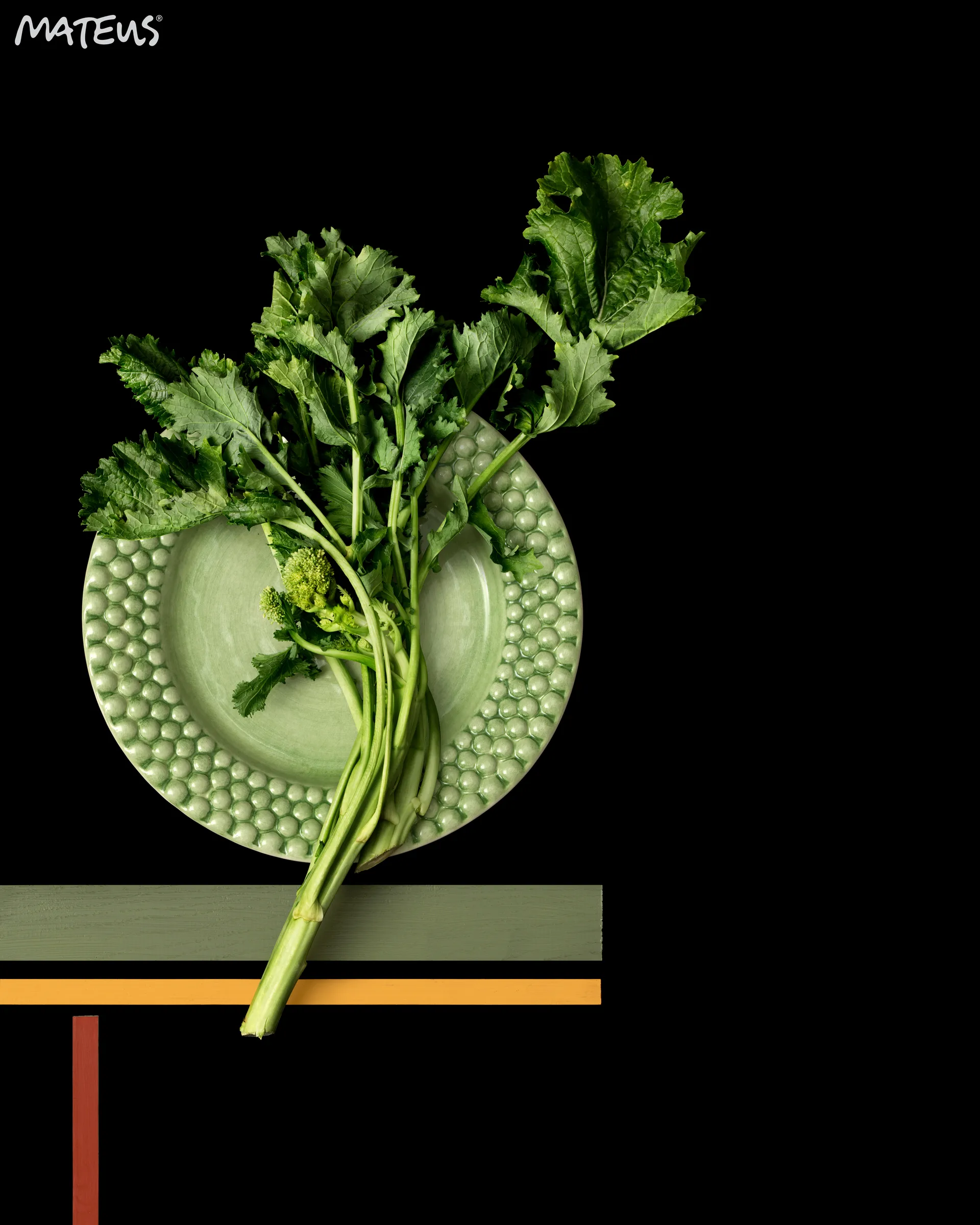 Bubbles πιάτο 28 cm, Πράσινο Mateus