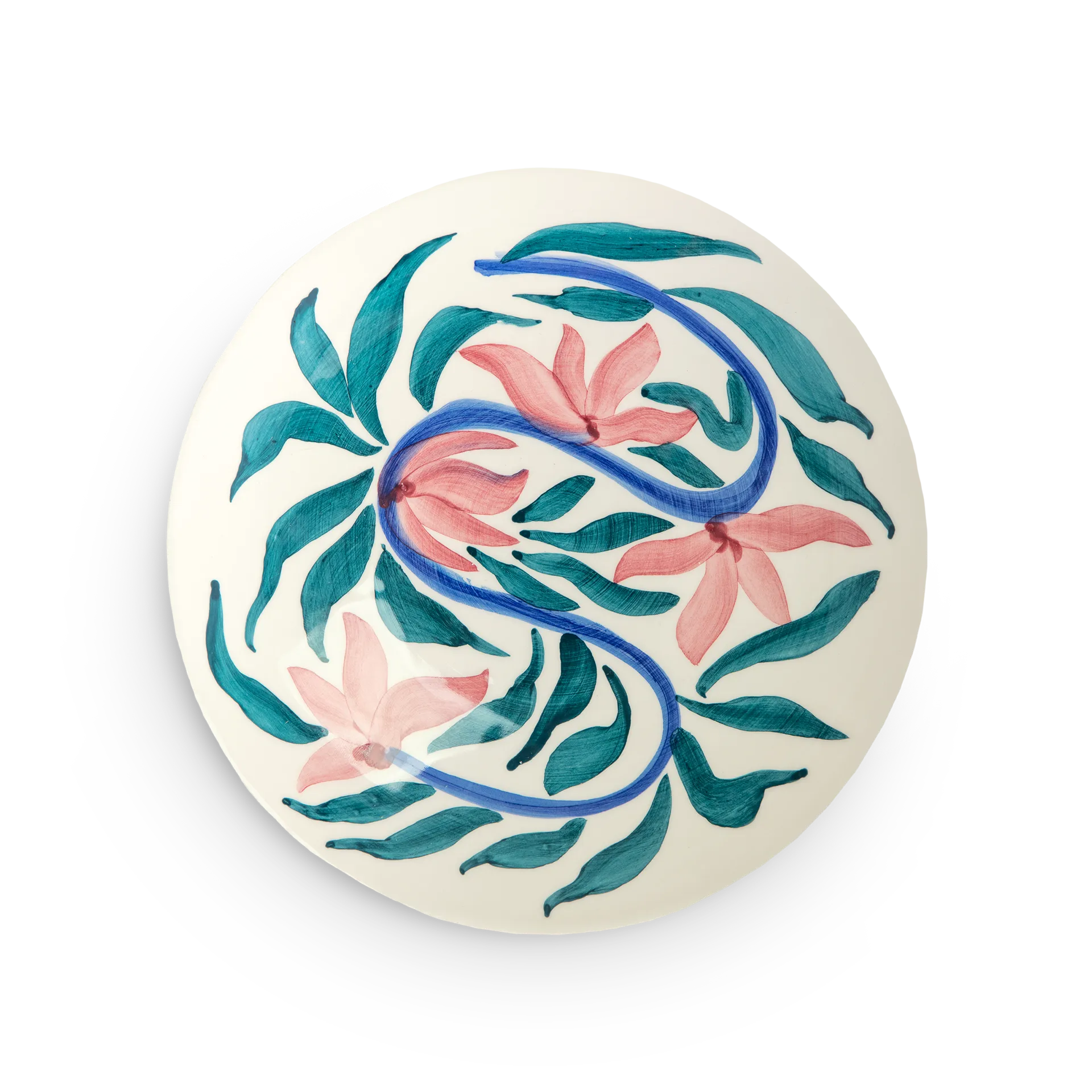 Πιάτο Flowers water lilies Ø20 cm, Άσπρο Mateus