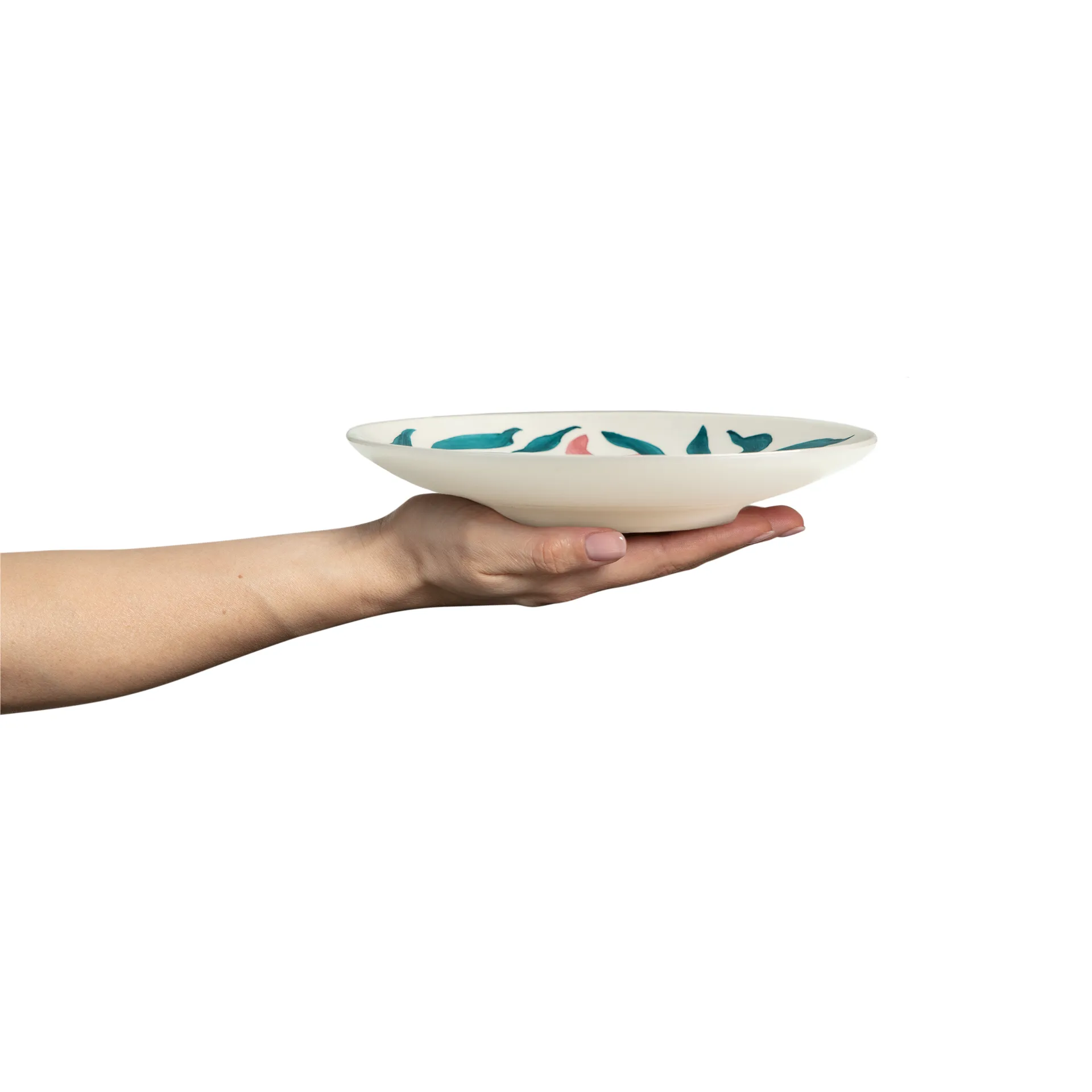 Πιάτο Flowers water lilies Ø20 cm, Άσπρο Mateus