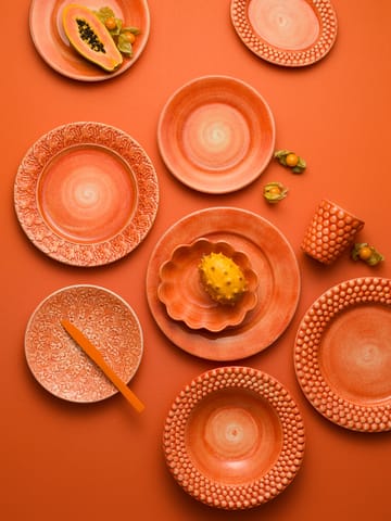 Lace πιάτο 20 cm - Πορτοκαλί - Mateus
