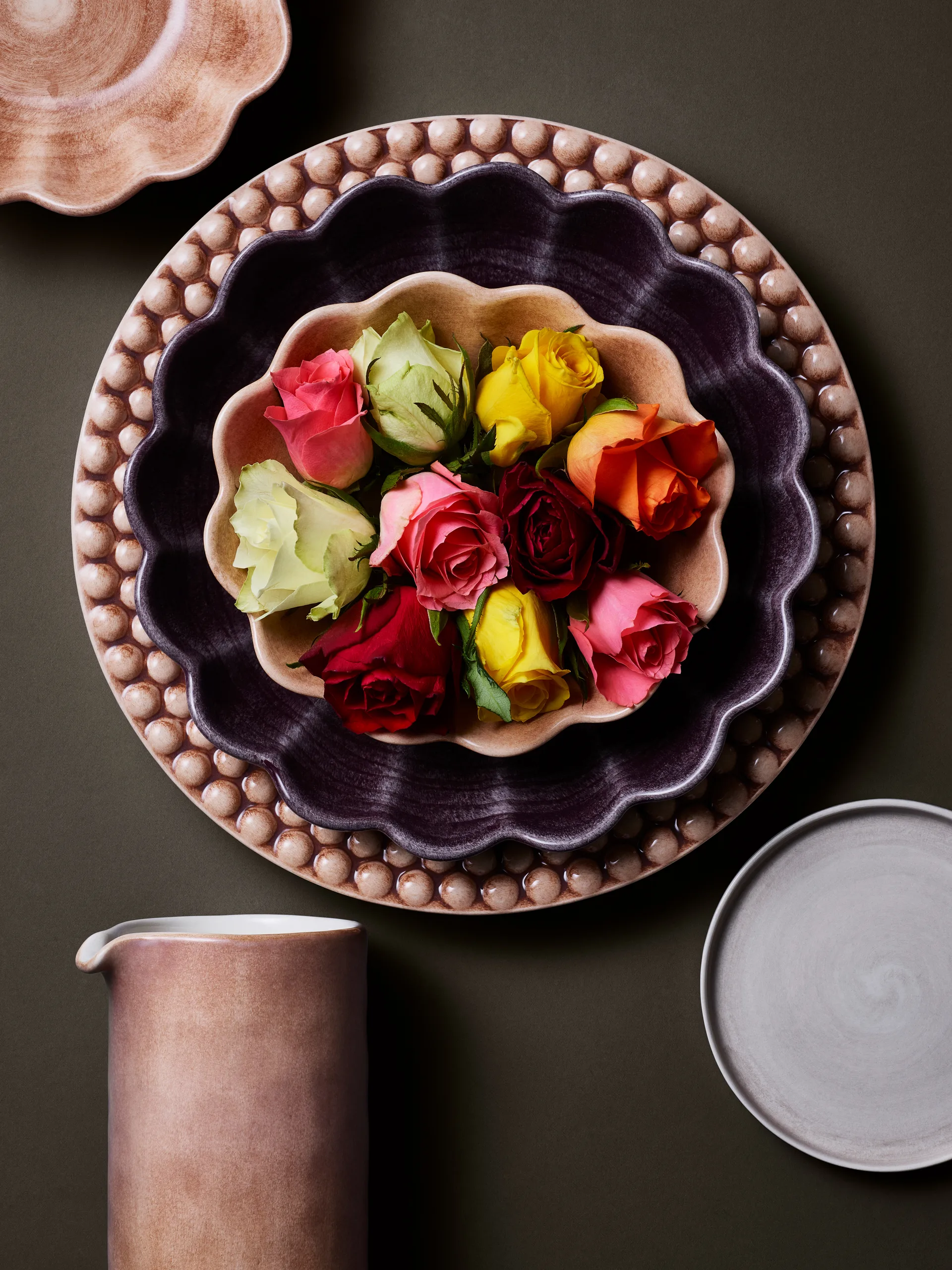 Oyster μπολ 16x18 cm, κανέλα Mateus