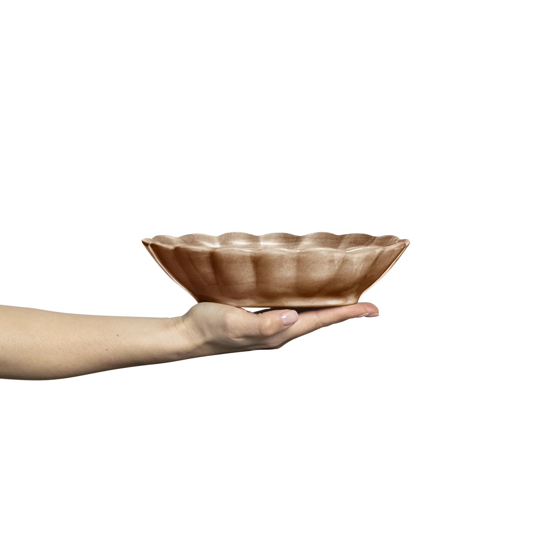 Oyster μπολ 18x23 cm, Κανέλα Mateus