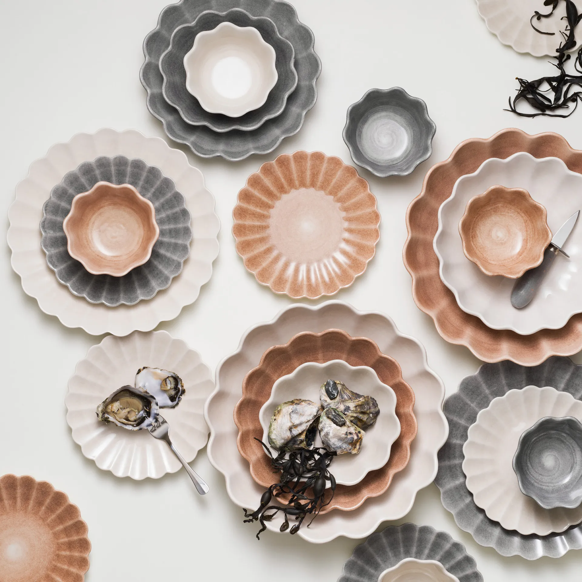 Oyster πιάτο 20 cm, γκρι Mateus