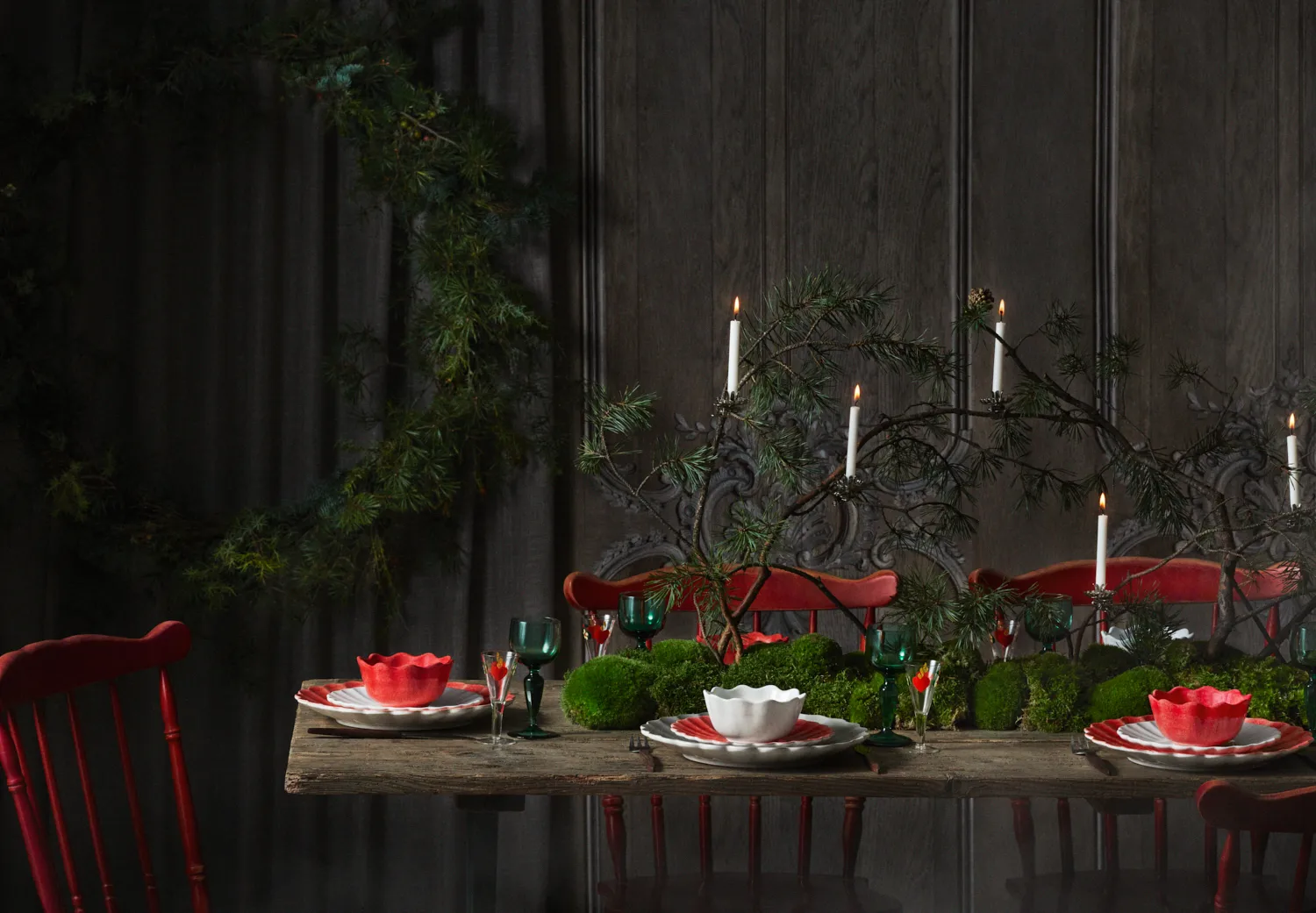 Oyster πιάτο 20 cm, Κόκκινο Mateus