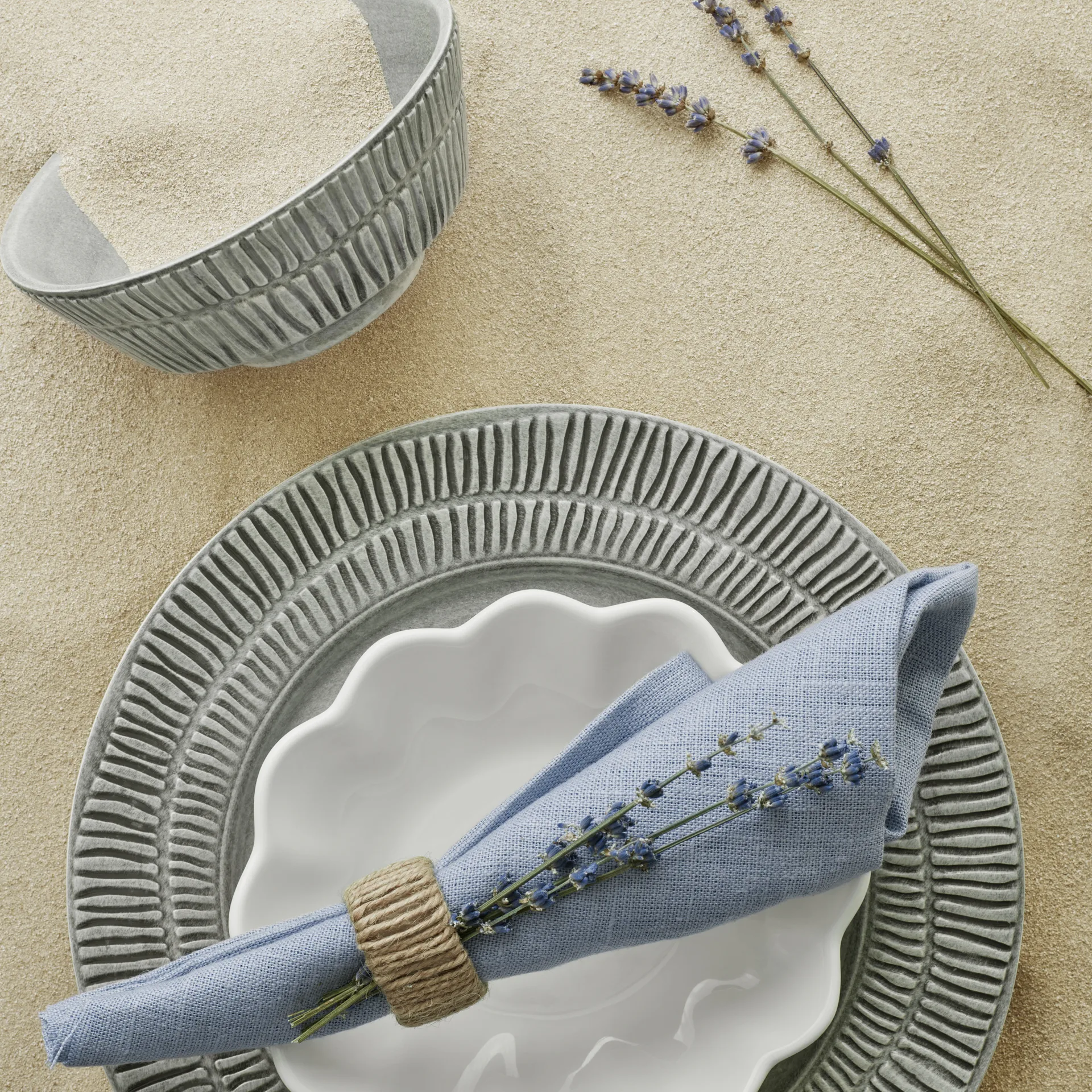 Stripes μπολ Ø15 cm, γκρι Mateus