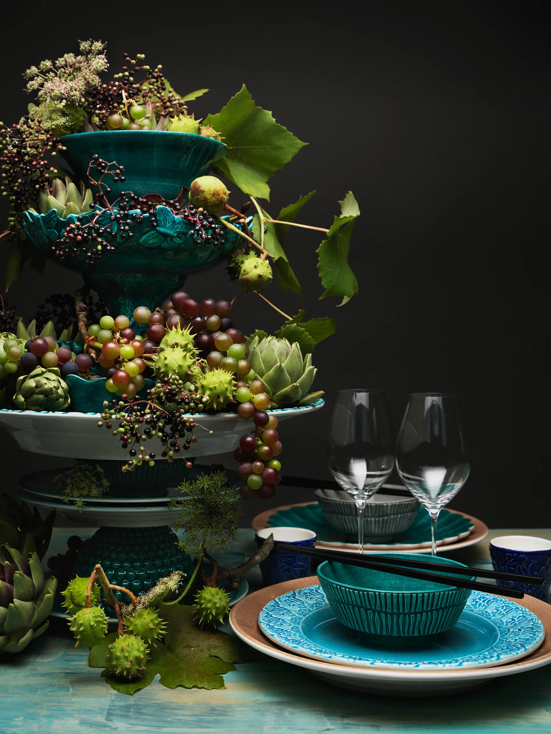 Stripes μπολ 16 cm, ωκεανός Mateus