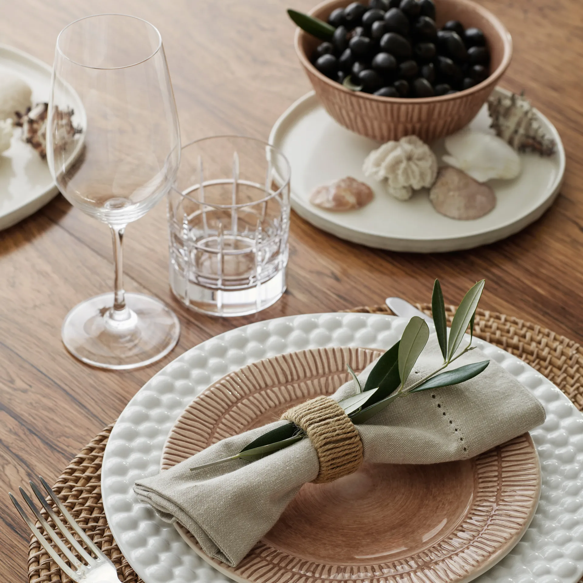 Stripes πιάτο Ø20 cm, Κανέλα Mateus