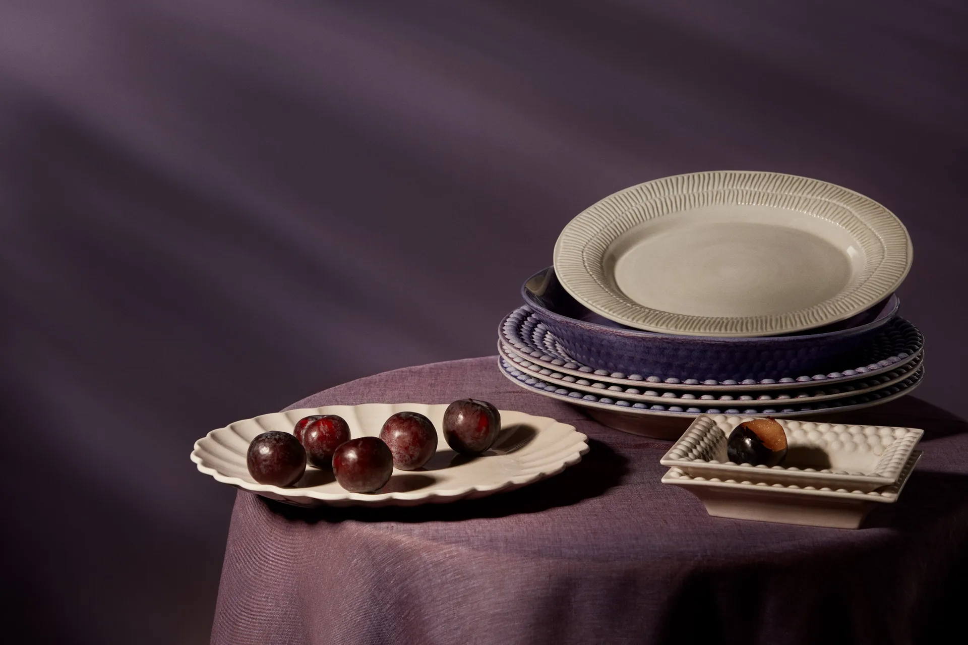 Stripes πιάτο Ø20 cm, Άμμος Mateus