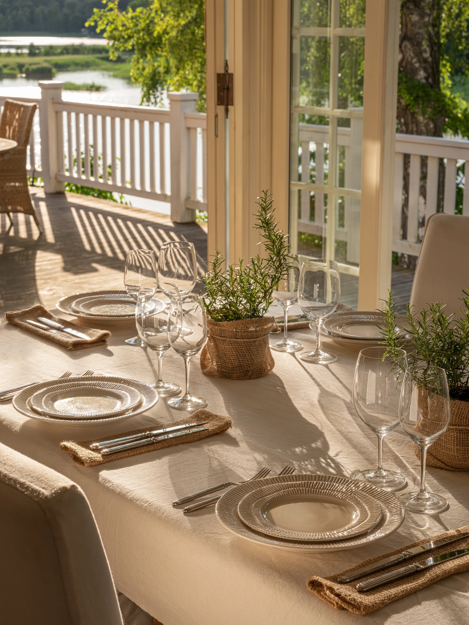 Stripes πιάτο Ø20 cm, Άμμος Mateus