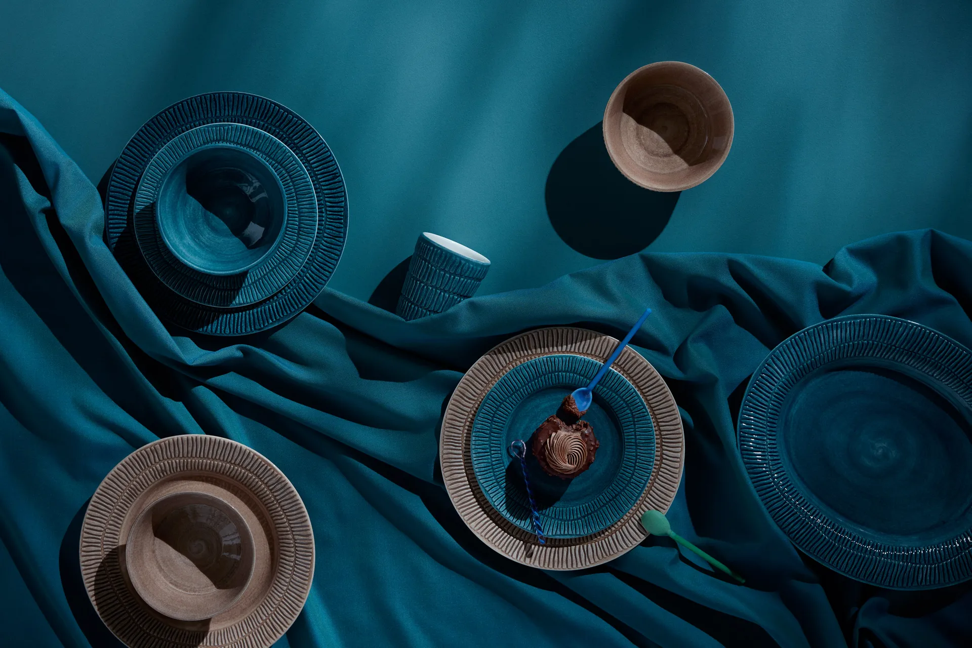 Stripes πιάτο Ø20 cm, Ωκεανός Mateus