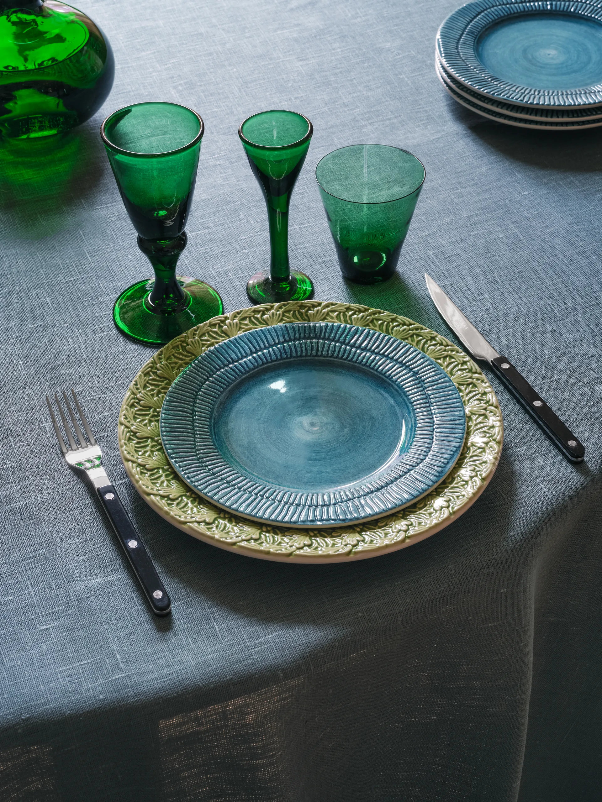 Stripes πιάτο Ø20 cm, Ωκεανός Mateus