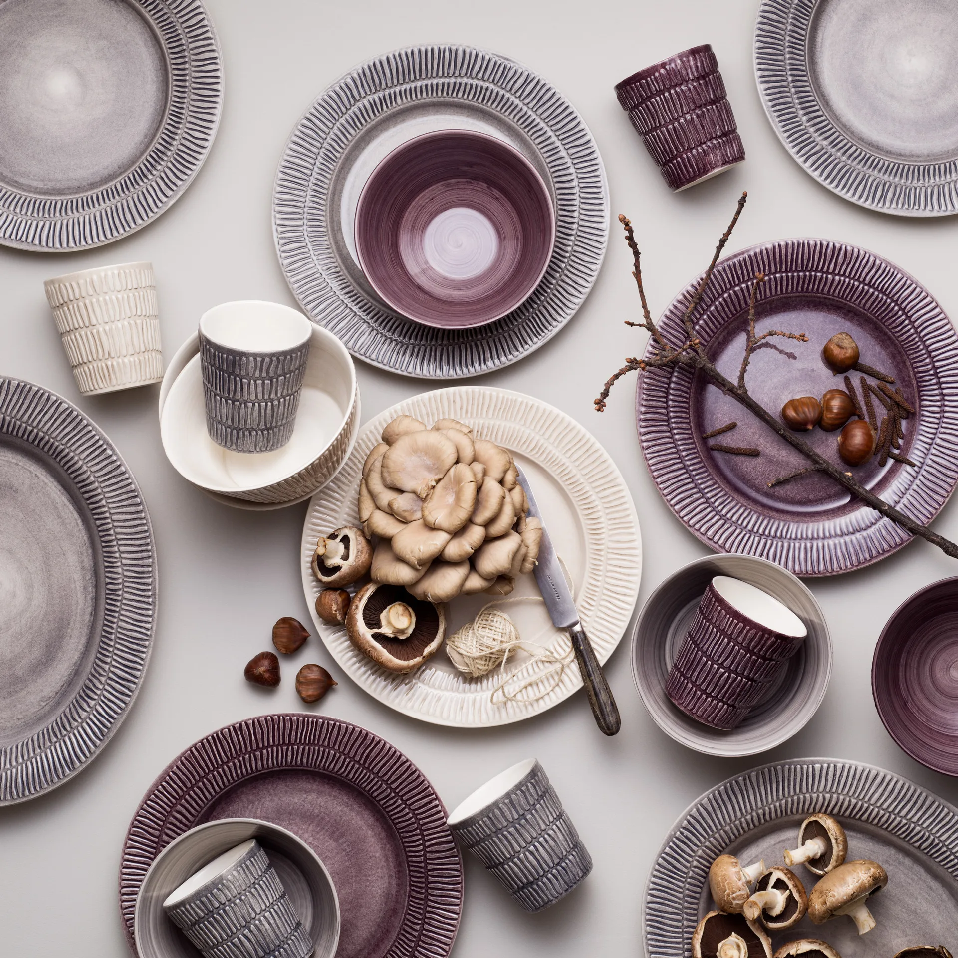 Stripes πιάτο Ø28 cm, άμμος Mateus