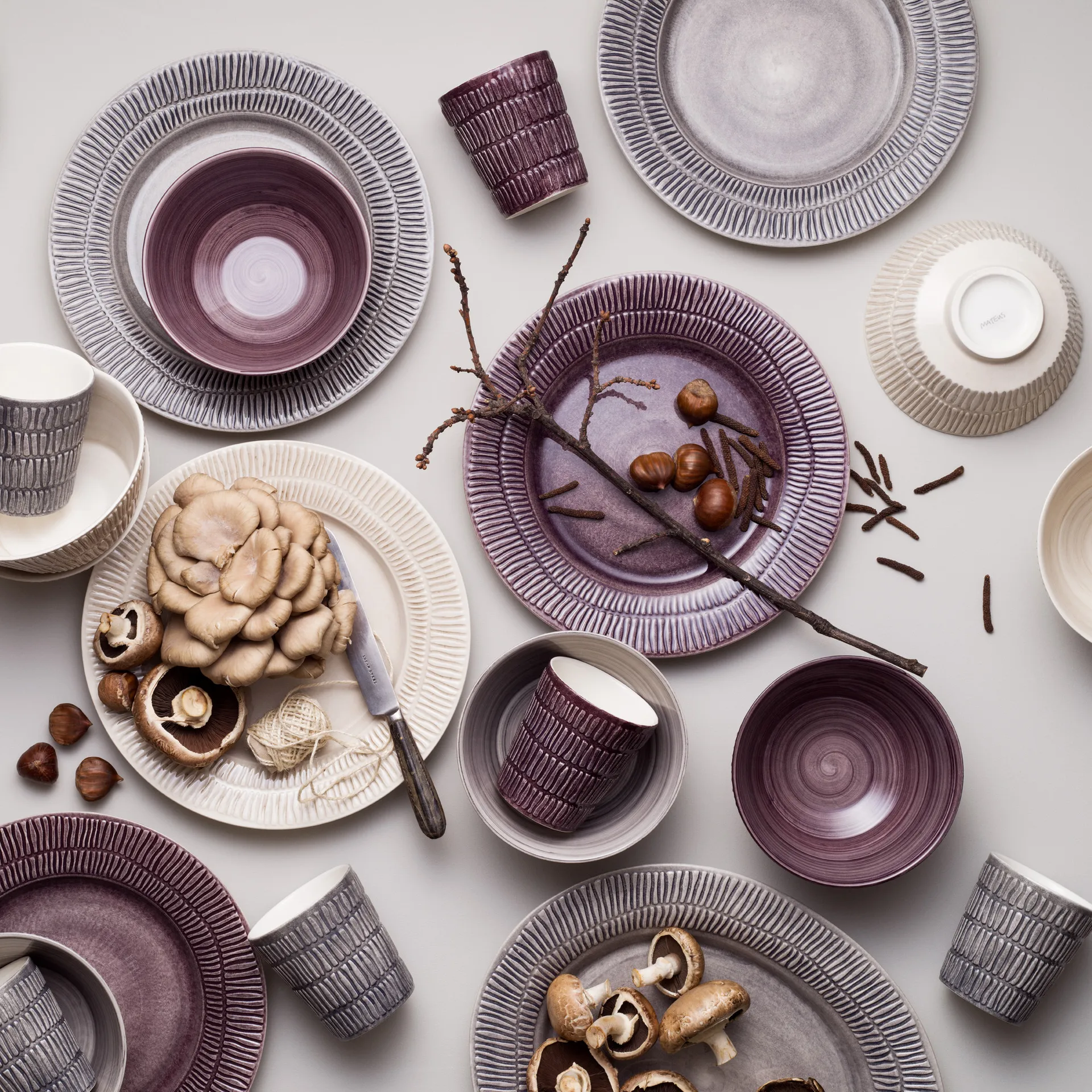 Stripes κούπα 30 cl, γκρι Mateus