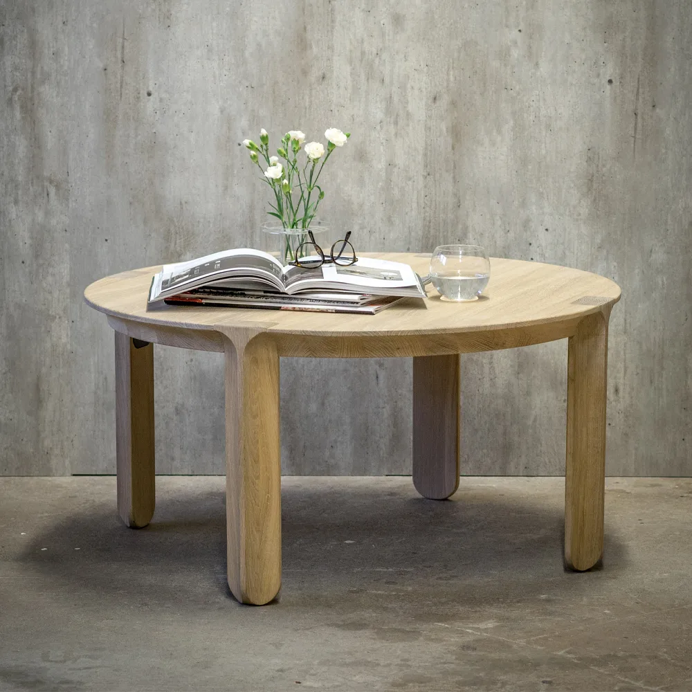 Amor τραπεζάκι σαλονιού, βεγγανέλαιο δρυός λευκό Mavis