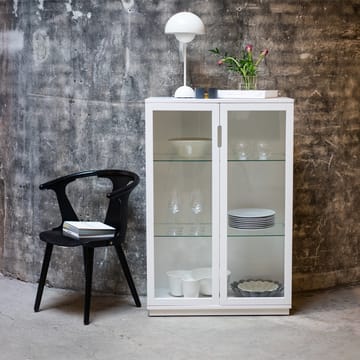 Aoko βιτρίνα 120 cm - Λευκό βερνίκι - Mavis