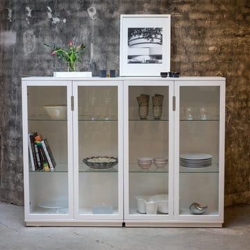Aoko βιτρίνα 120 cm - Λευκό βερνίκι - Mavis