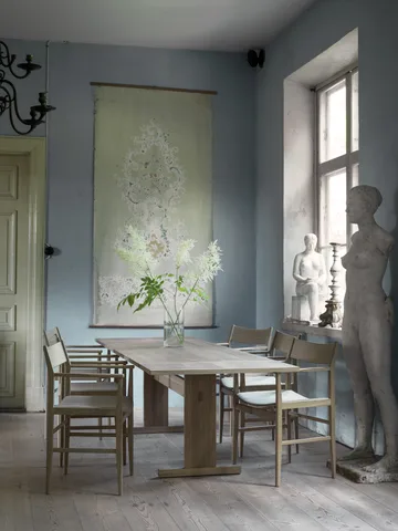 Arv τραπεζαρία  200x85 cm - Δρυς λευκή ματ λάκα - Mavis