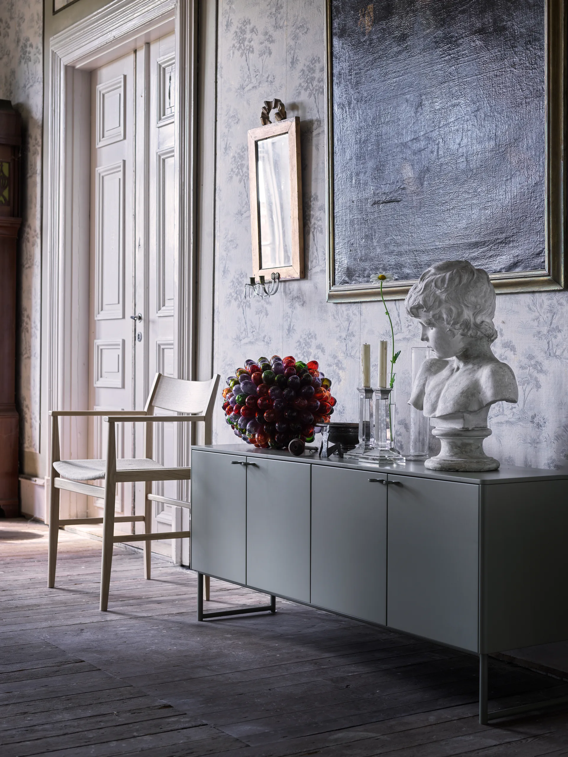 Deus μπουφές 60 cm, Ελαιογκρι Mavis