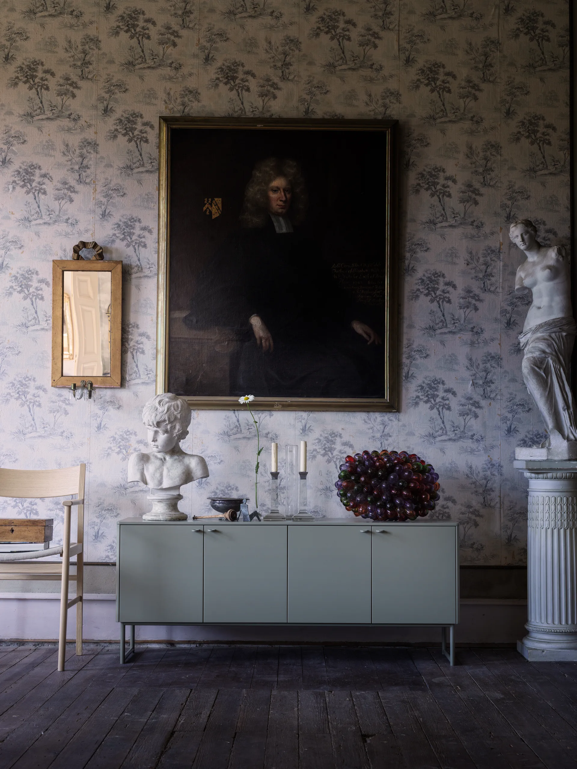 Deus μπουφές 75 cm, Ελαιογκρι Mavis