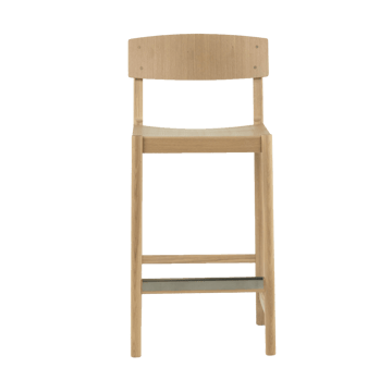 Rod σκαμπό μπαρ 65 cm - Δρυς λευκή ματ λάκα - Mavis